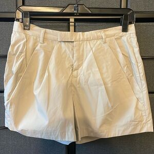 Khaki poplin shorts